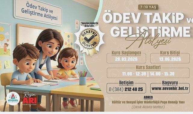 7-10 Yaş Çocuklar İçin Ödev Takip ve Gelişim Atölyesi