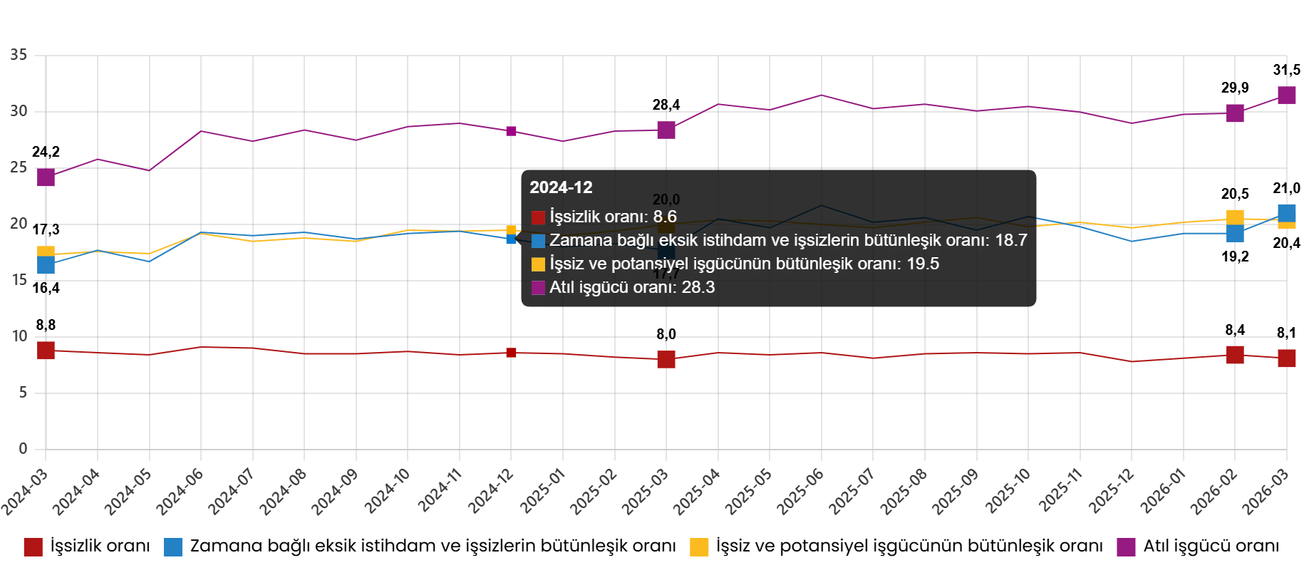 2026 Mart İşgücü İstatistikleri Raporu