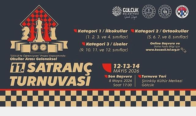 Gölcük’te 11. Geleneksel Satranç Turnuvası Başlıyor