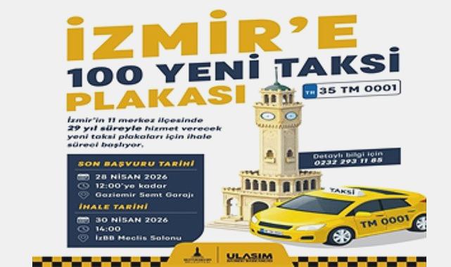 İzmir Kent Merkezine 100 Yeni Taksi Hizmete Giriyor