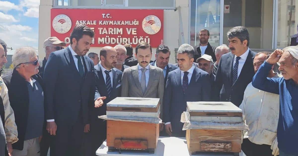 Akfen Yenilenebilir Güç’ten Dünya Arı Günü Kapsamında Aşkale’de Üreticilere Yüzde 70 Hibeli Arılı Kovan Takviyesi