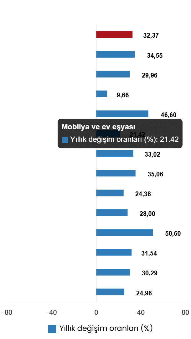 Aylık Değişimler ve Özel Kapsamlı TÜFE Göstergeleri