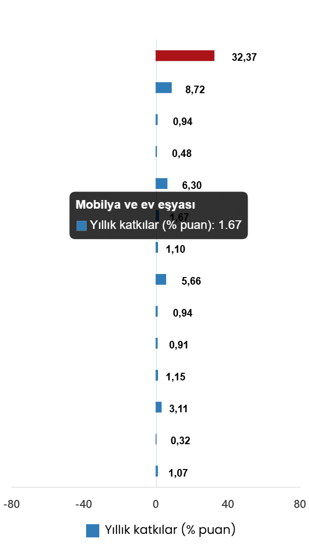 Aylık Değişimler ve Özel Kapsamlı TÜFE Göstergeleri