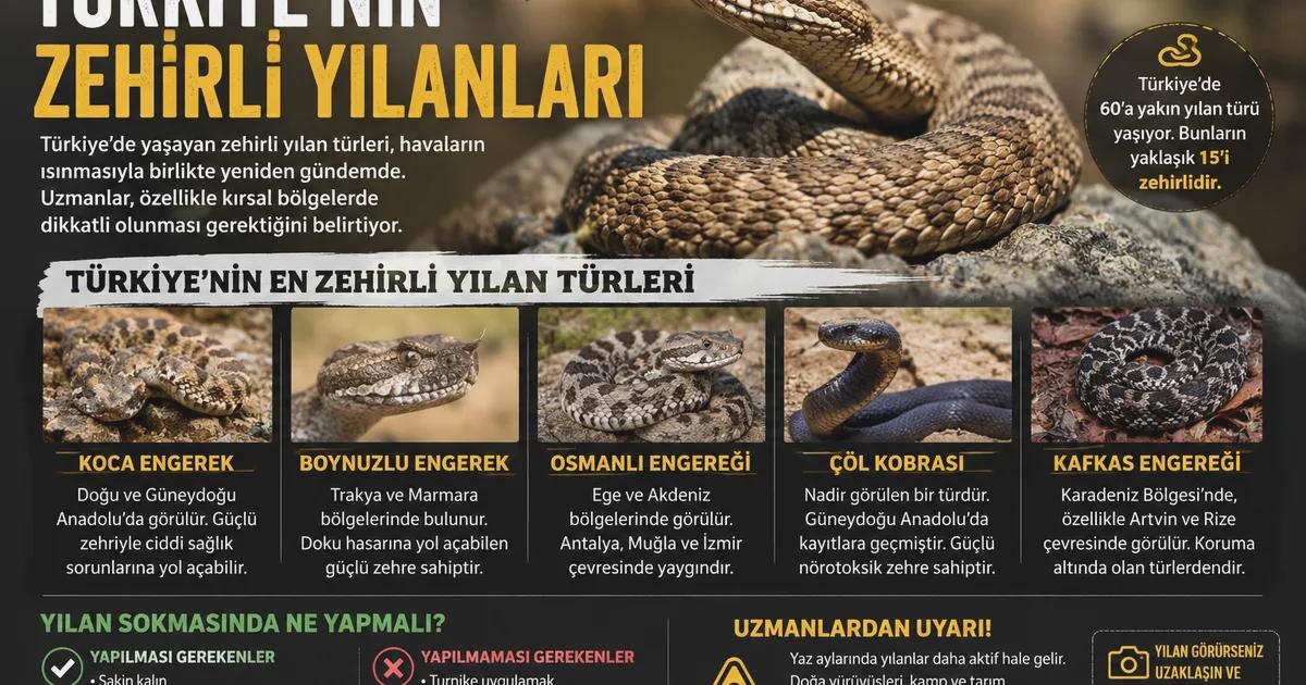 Türkiye’nin Zehirli Yılanları: En Tehlikeli Tipler ve Dikkat Edilmesi Gerekenler