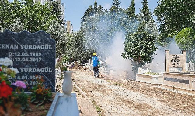 Büyükşehir’den toplu kullanım alanlarına ilaçlama 