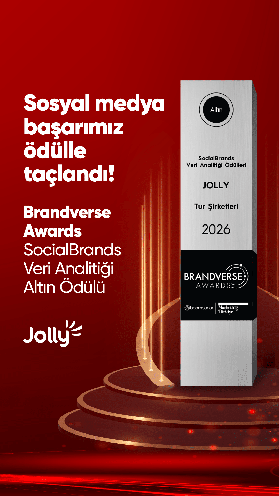 Jolly'ye Brandverse Awards'tan Altın Ödül!