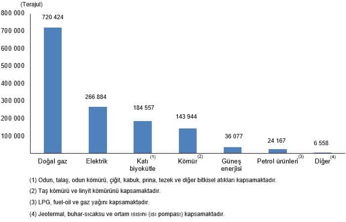 Hanehalkı Nihai Enerji Tüketim İstatistikleri, 2025